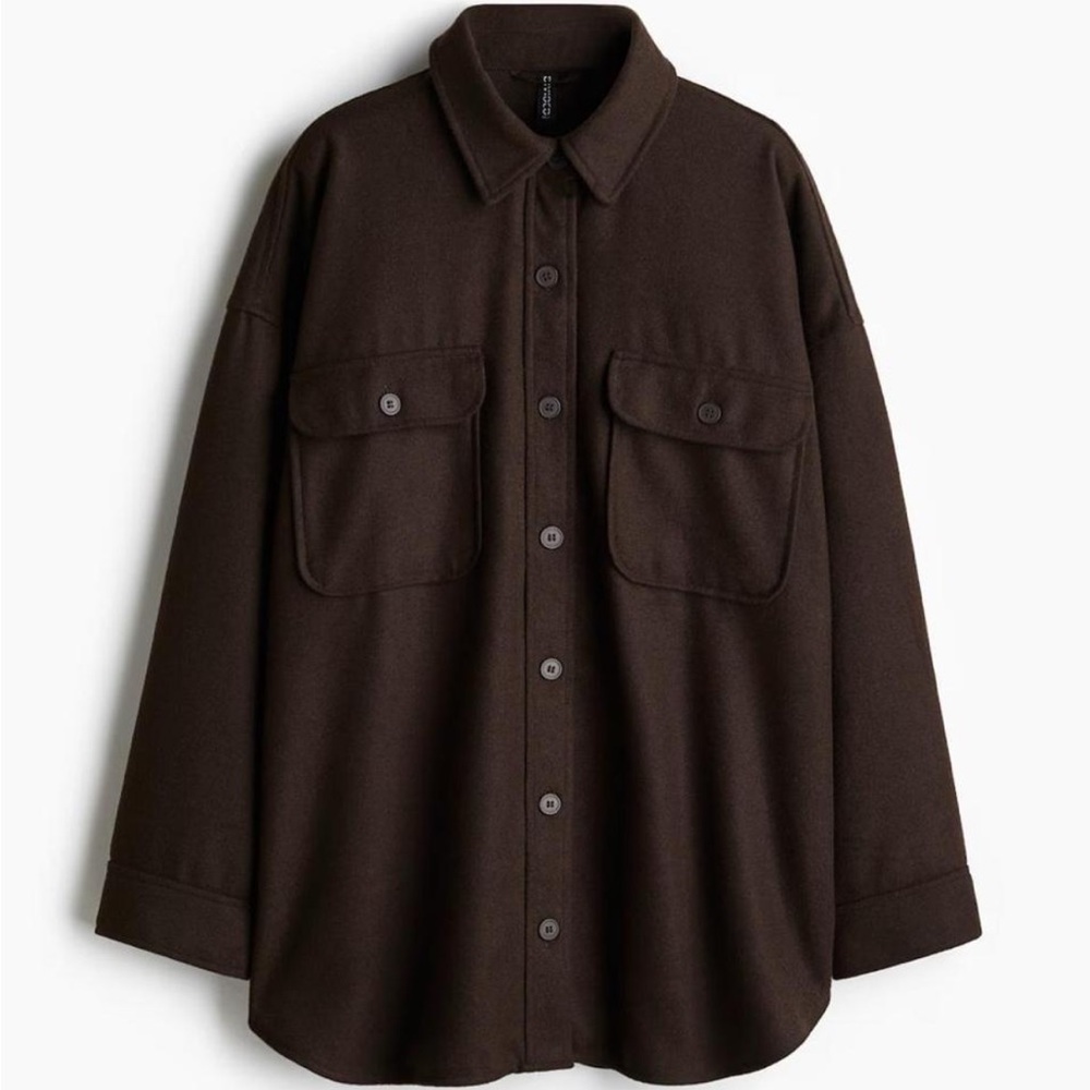 H&M Dark Brown Overshirt